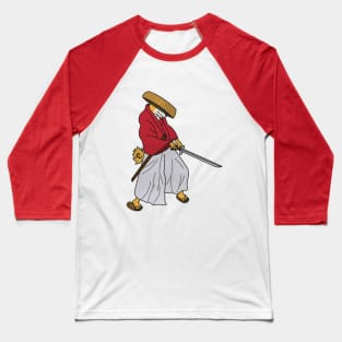 Shiba Inu Samurai Baseball T-Shirt